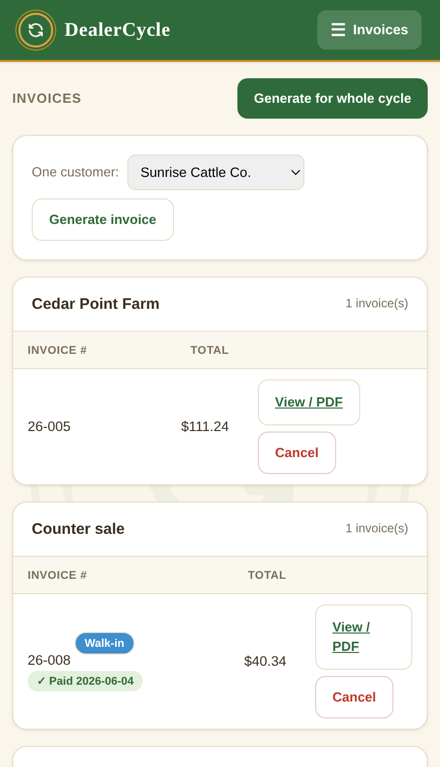 Invoices